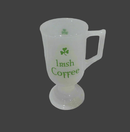 VTG Irish Coffee Milk Glass