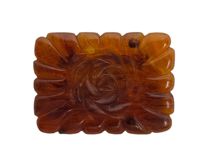 Vintage 1980s Bakelite Apple Juice Brooch By Weise CSHW
