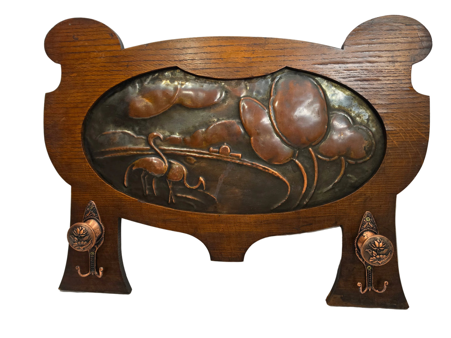 Vintage Art Nouveau Hat & Coat Rack CSHW