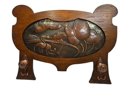 Vintage Art Nouveau Hat & Coat Rack CSHW