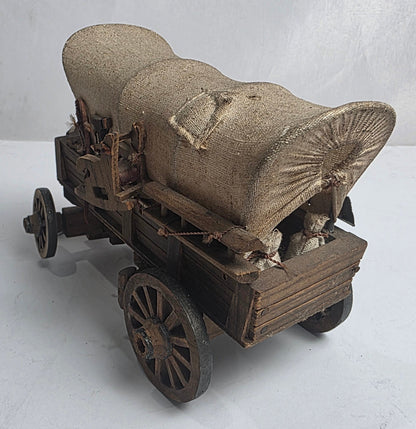 Vtg. Hand-made Covered Wagon