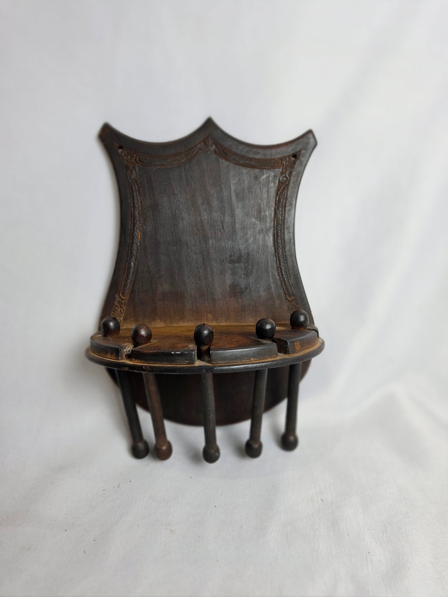 Vintage 1910 Wooden Tie Holder CSHW