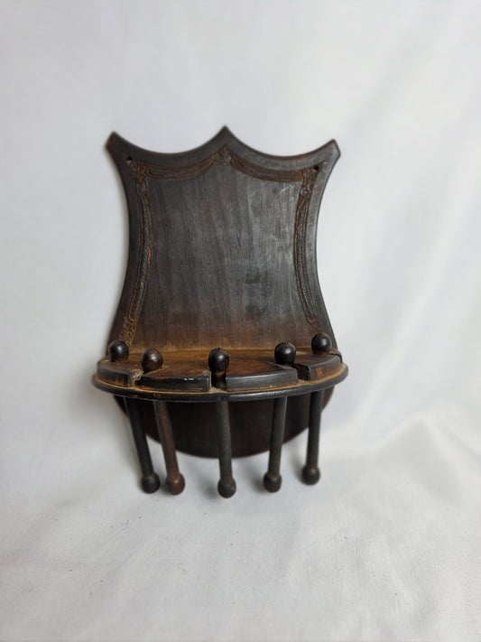 Vintage 1910 Wooden Tie Holder CSHW