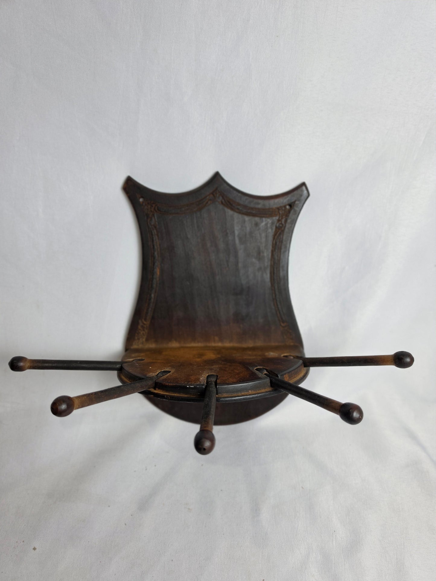 Vintage 1910 Wooden Tie Holder CSHW