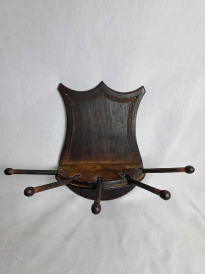 Vintage 1910 Wooden Tie Holder CSHW