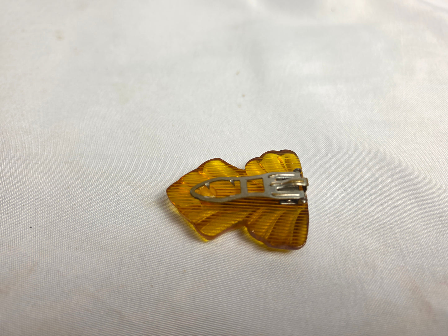 Vintage 1930s Bakelite & Rhiestone Clip By Weise CSHW