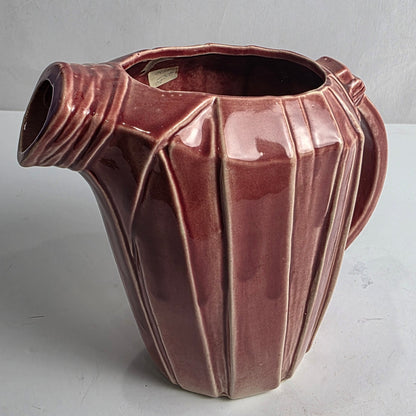 Vtg. McCoy Burgundy Pitcher