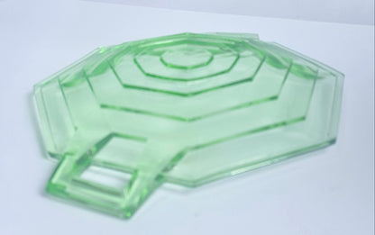Vtg. Uranium Glass Platter