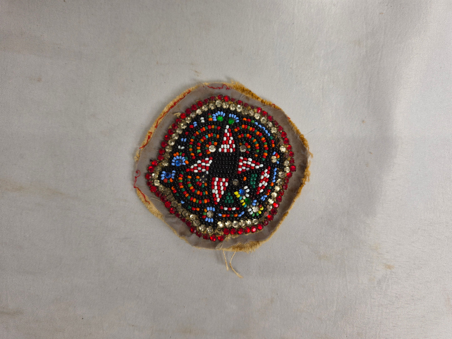 Vintage 1940s Mardi Gras Indian Patch CSHW