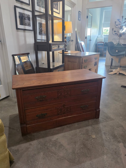 Vtg. Eastlake 2 Drawer Chest