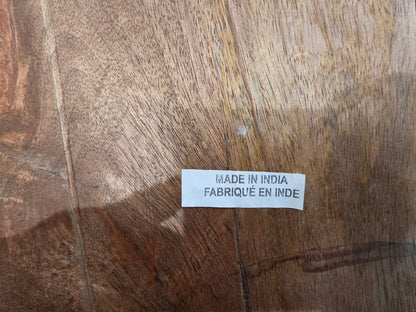 Vintage 1980 Drum Table Mango Wood India CSHW