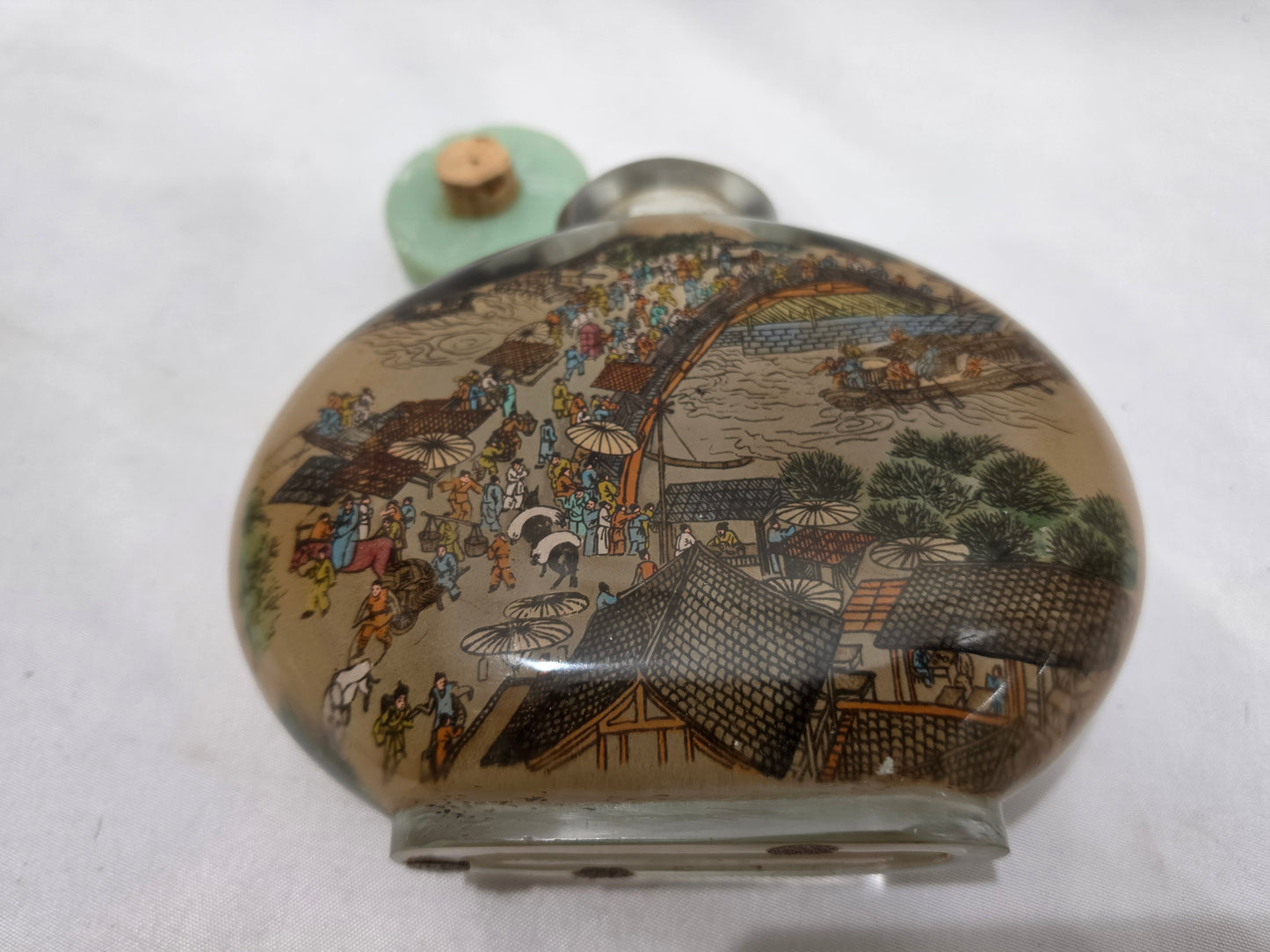 Vintage Chinese Reverse Painted Snuff Bottle XL CSHW