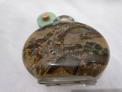 Vintage Chinese Reverse Painted Snuff Bottle XL CSHW