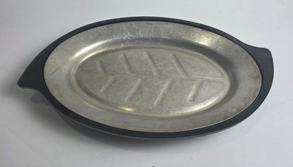 Vtg. Nordic Ware Sizzling Server Plate w/ Base