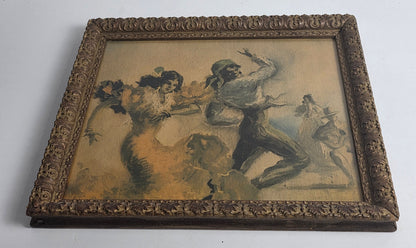 Vtg. Flamenco Dancer Print