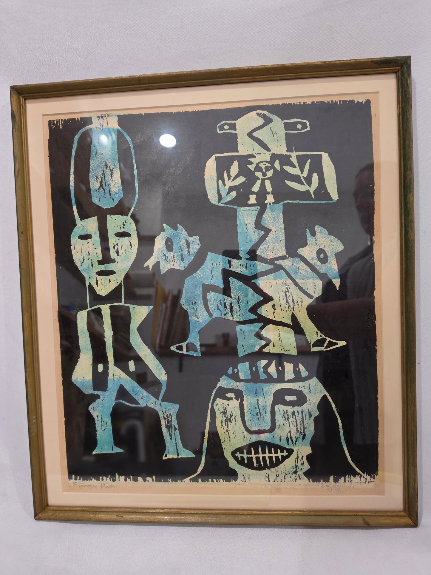 Vintage 1971 Egungun Mask by O. Bayo Qundele CSHW