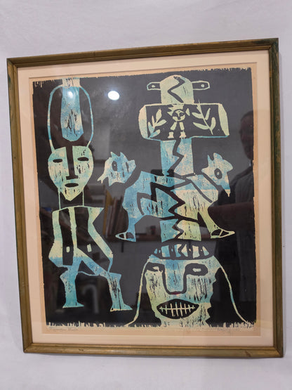 Vintage 1971 Egungun Mask by O. Bayo Qundele CSHW
