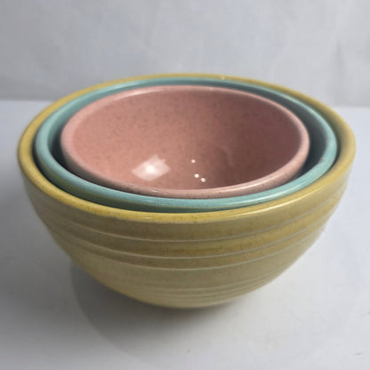 Set of 3 McCoy Pottery Nesting Bowls