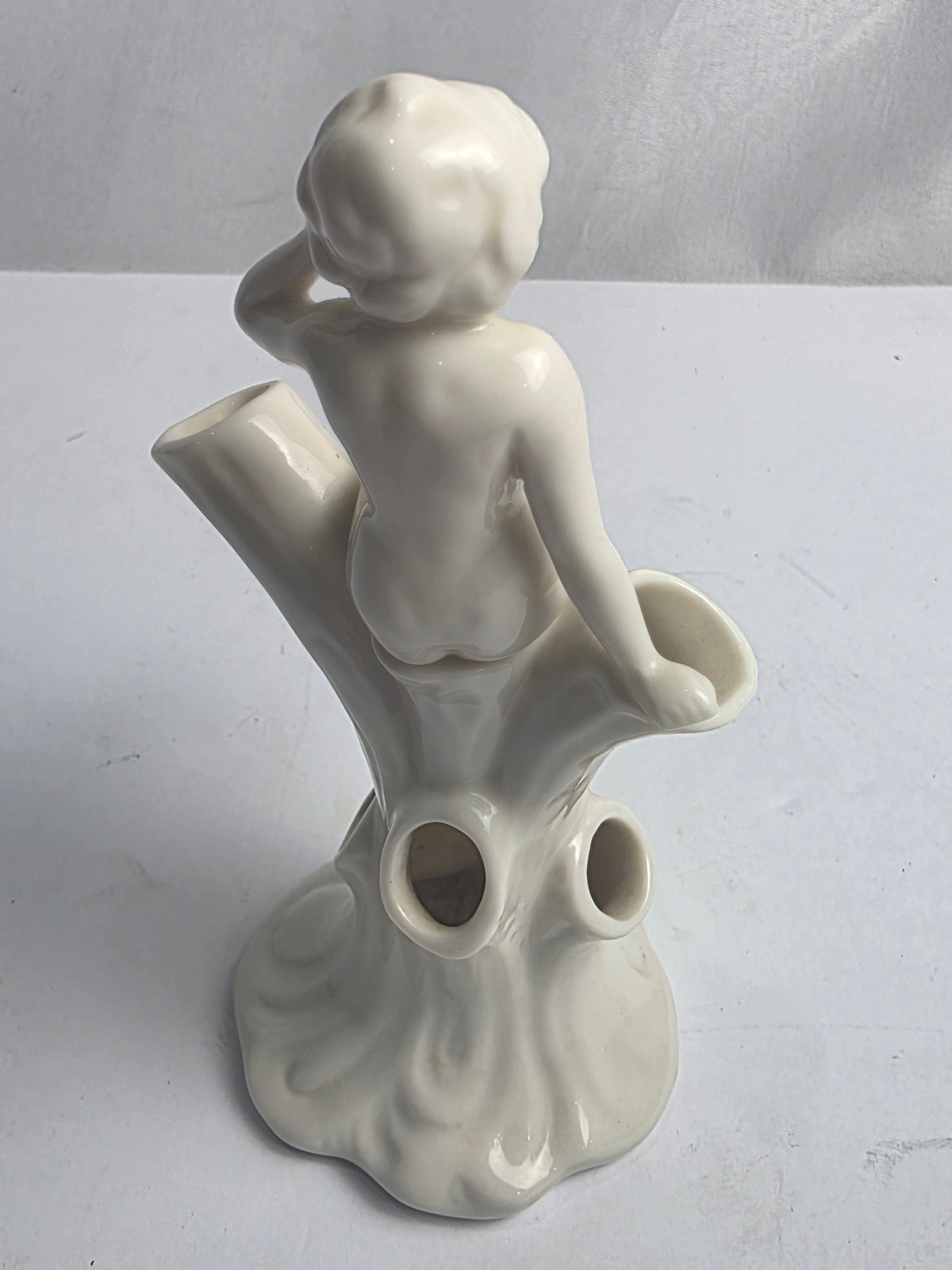 Vtg. Lenox Nude Lady Art Deco Flower Frog