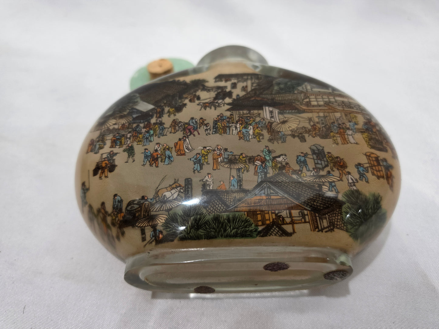 Vintage Chinese Reverse Painted Snuff Bottle XL CSHW