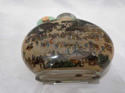Vintage Chinese Reverse Painted Snuff Bottle XL CSHW