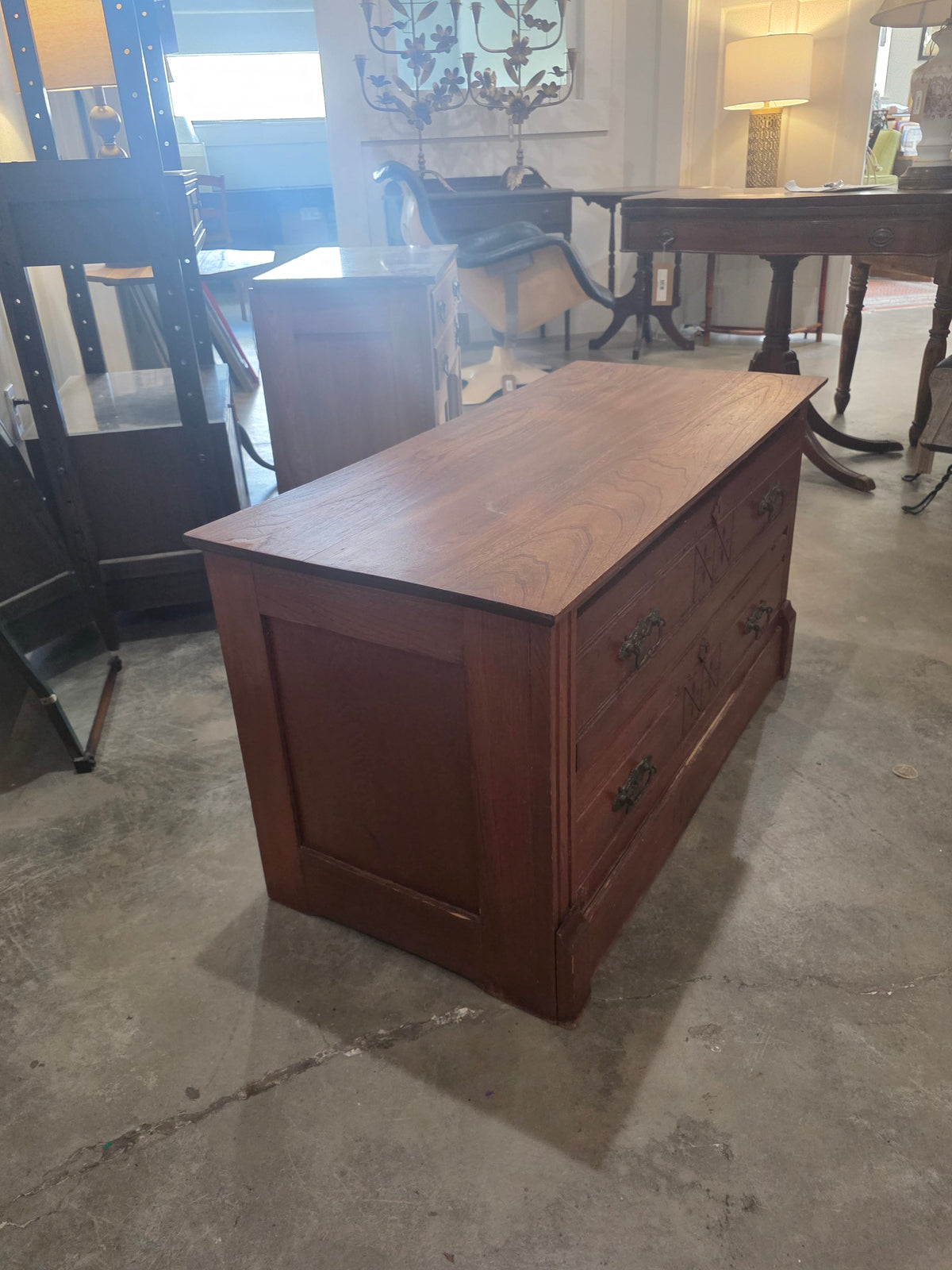 Vtg. Eastlake 2 Drawer Chest
