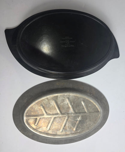 Vtg. Nordic Ware Sizzling Server Plate w/ Base