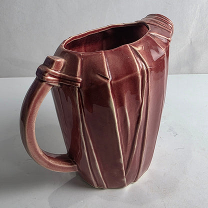 Vtg. McCoy Burgundy Pitcher