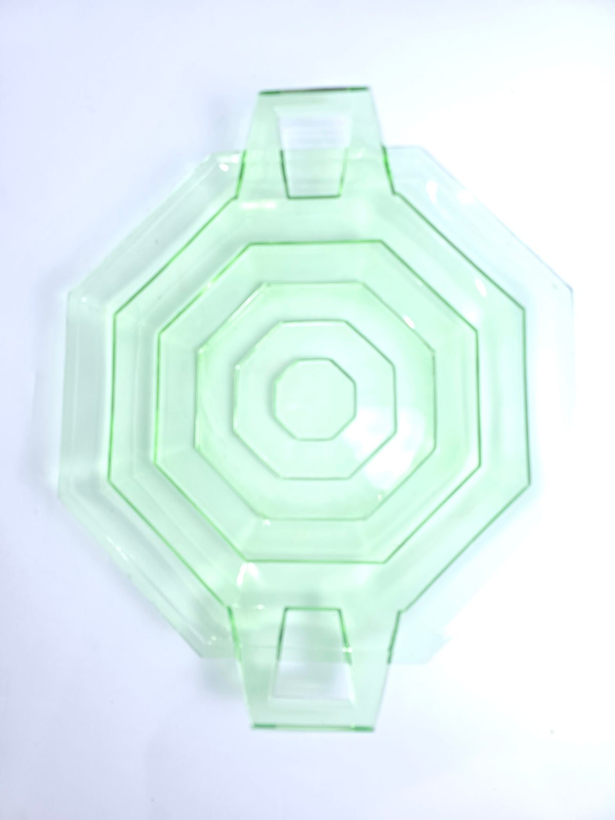 Vtg. Uranium Glass Platter