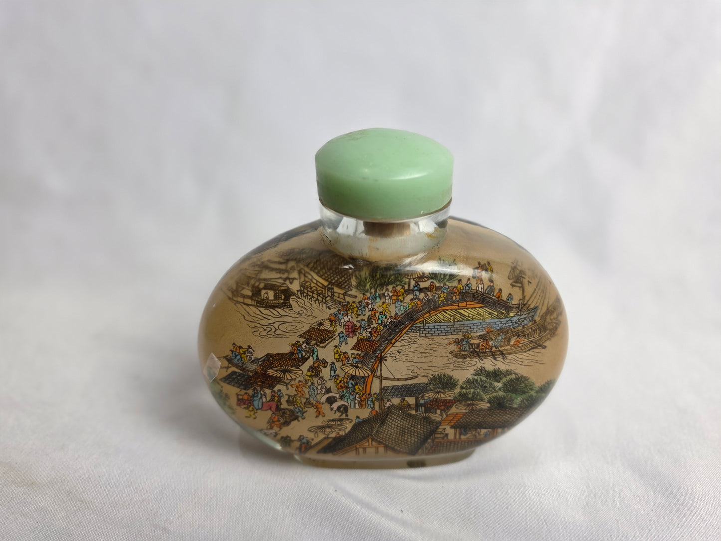 Vintage Chinese Reverse Painted Snuff Bottle XL CSHW