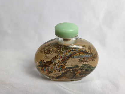 Vintage Chinese Reverse Painted Snuff Bottle XL CSHW