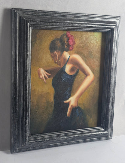 Vtg. Flamenco Dancer Original Painting