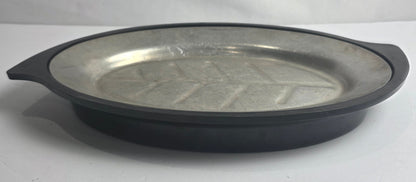 Vtg. Nordic Ware Sizzling Server Plate w/ Base