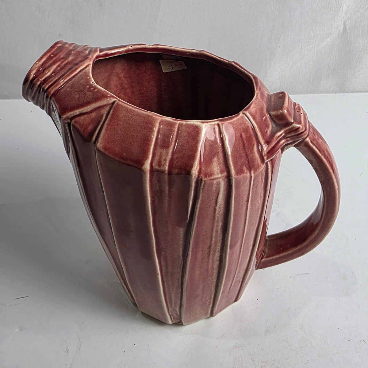 Vtg. McCoy Burgundy Pitcher