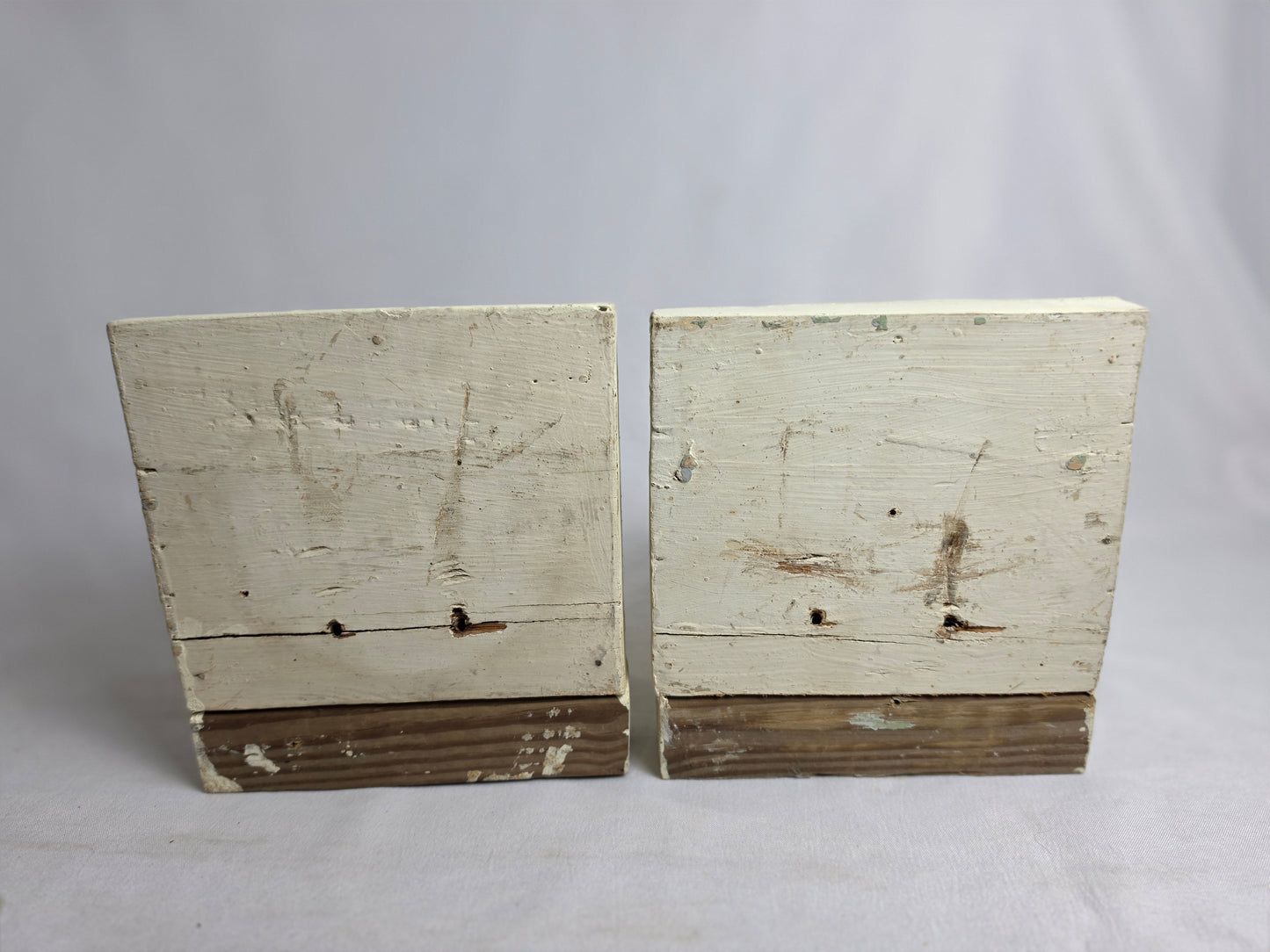 Vintage Wooden Shelves Pair CSHW