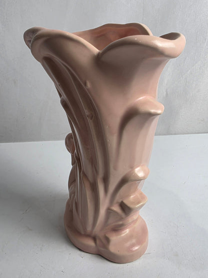Vtg. Pink McCoy Swan Vase