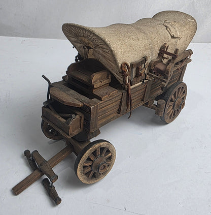 Vtg. Hand-made Covered Wagon