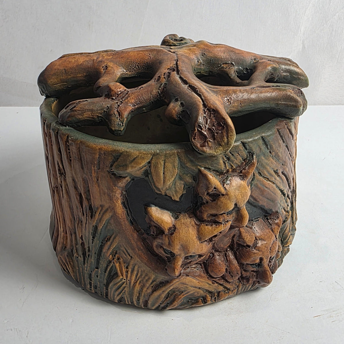 Vtg. Weller Pottery Planter Frog