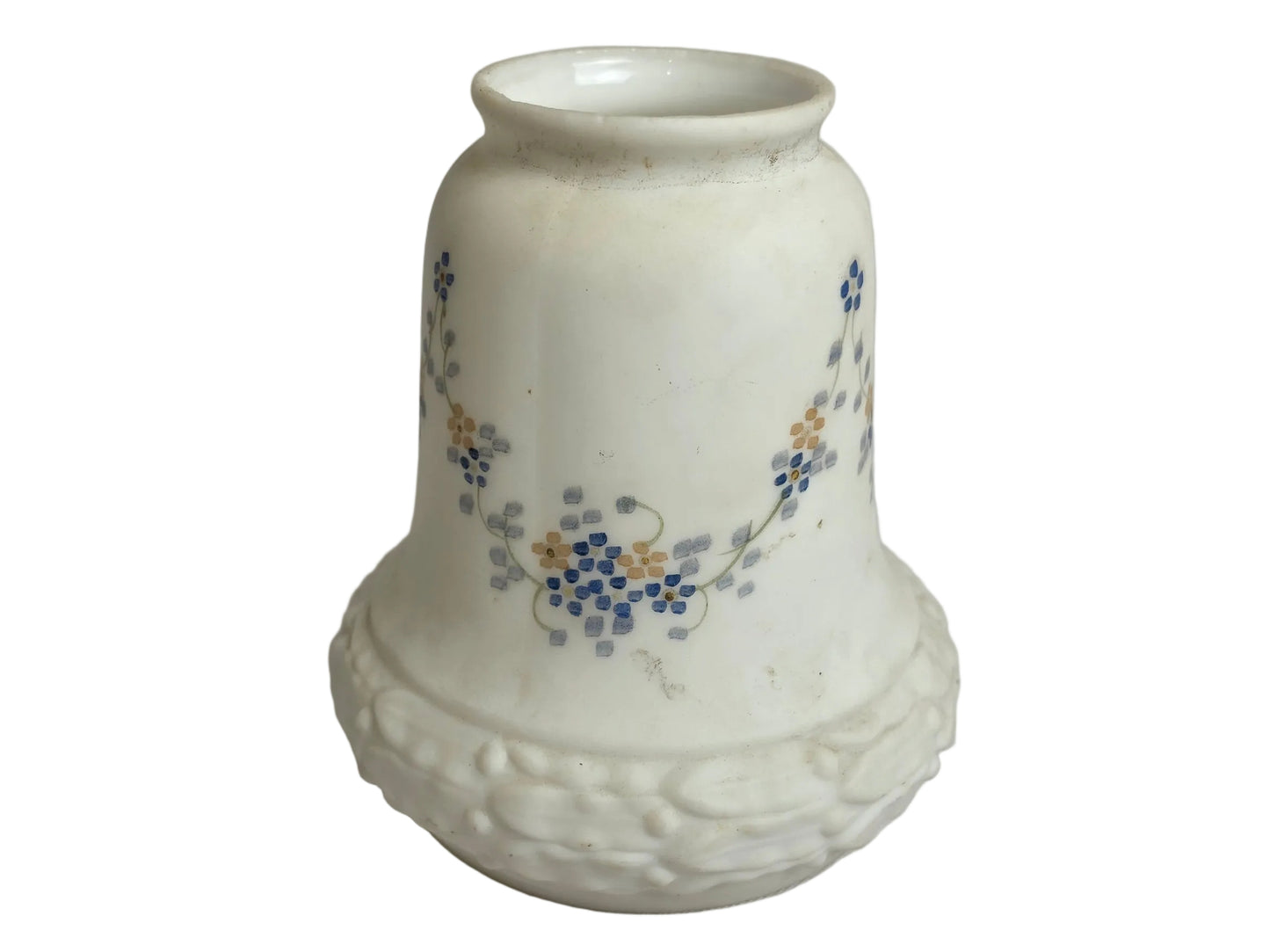 Vintage 1930s Milk Glass Lamp Shade White CSHW