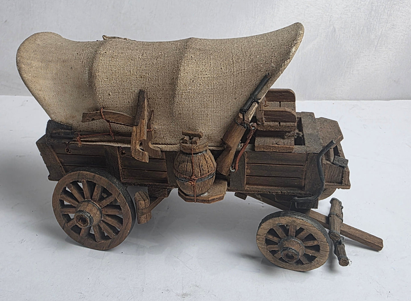 Vtg. Hand-made Covered Wagon