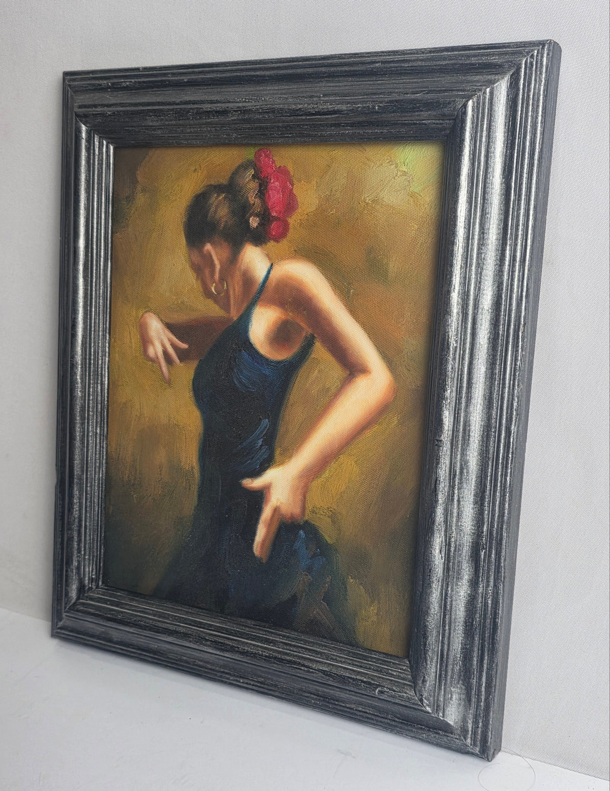 Vtg. Flamenco Dancer Original Painting