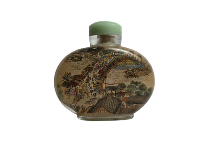 Vintage Chinese Reverse Painted Snuff Bottle XL CSHW