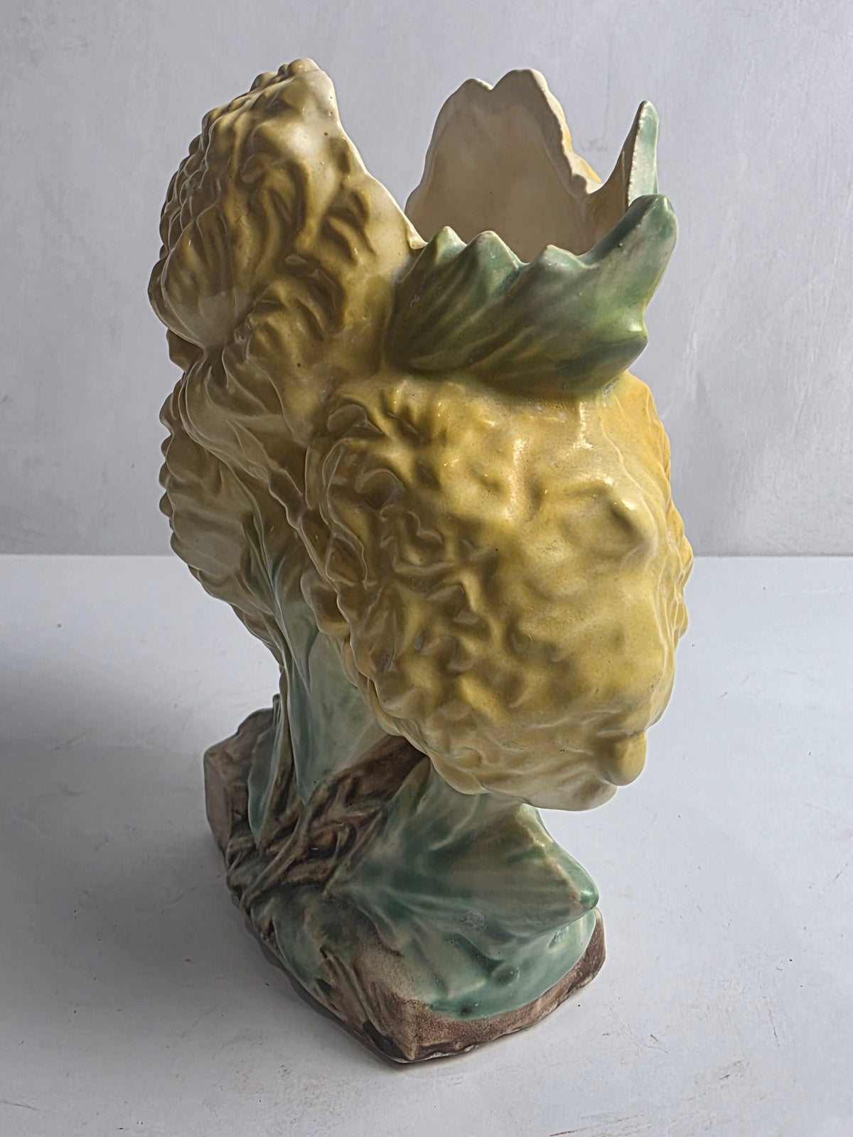 Vtg. McCoy Yellow Mums Vase