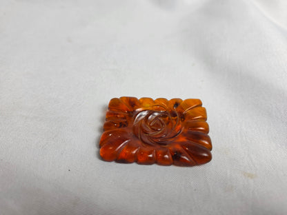 Vintage 1980s Bakelite Apple Juice Brooch By Weise CSHW