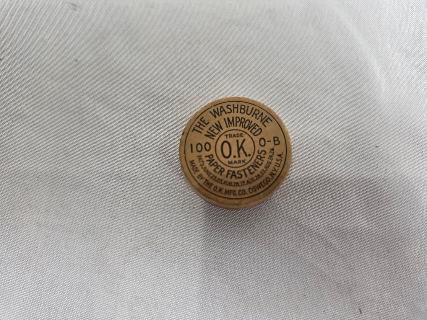 Vintage 1920s O.K. Paper Fasteners CSHW